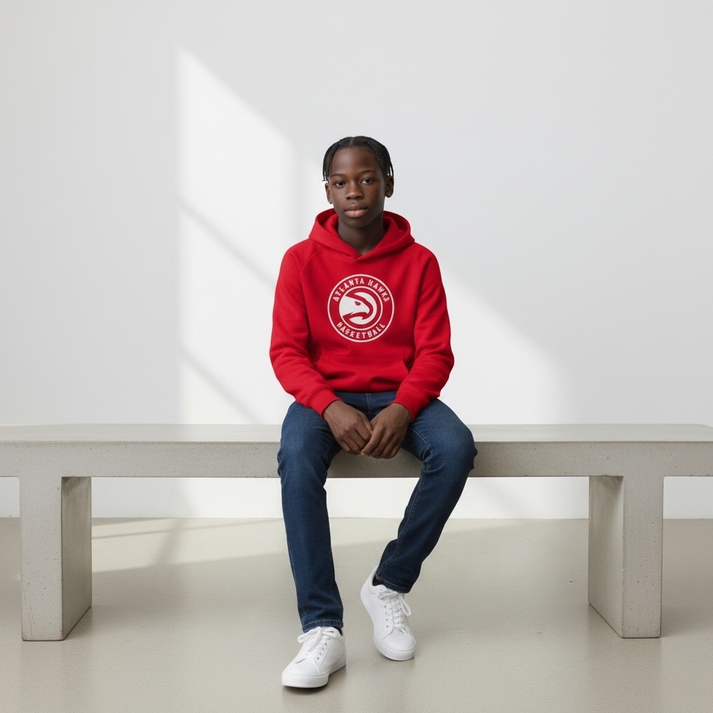 Atlanta Hawks/NBA Kids Youth 8/Pullover Sweatshirt Hoodie - Picture 6 of 7